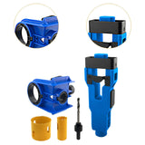 Maxbell Door Lock Installation Set Mortise Jig Mortising Machine with Guide Template blue