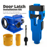 Maxbell Door Lock Installation Set Mortise Jig Mortising Machine with Guide Template blue