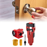 Maxbell Door Lock Installation Set Mortise Jig Mortising Machine with Guide Template red