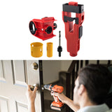 Maxbell Door Lock Installation Set Mortise Jig Mortising Machine with Guide Template red