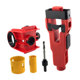 Maxbell Door Lock Installation Set Mortise Jig Mortising Machine with Guide Template red