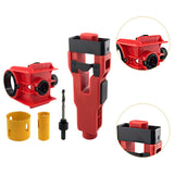 Maxbell Door Lock Installation Set Mortise Jig Mortising Machine with Guide Template red