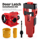 Maxbell Door Lock Installation Set Mortise Jig Mortising Machine with Guide Template red