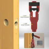Maxbell Door Lock Installation Set Mortise Jig Mortising Machine with Guide Template red