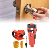 Maxbell Door Lock Installation Set Mortise Jig Mortising Machine with Guide Template orange