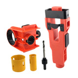 Maxbell Door Lock Installation Set Mortise Jig Mortising Machine with Guide Template orange