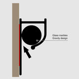 Maxbell Ticket Holder Order Holder Restaurant Bill Receipt Hanging Rack Display Rail 20cm