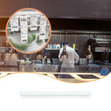 Maxbell Ticket Holder Order Holder Restaurant Bill Receipt Hanging Rack Display Rail 40cm