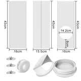 Maxbell Air Conditioner Window Kit Sturdy Replacement for Repair Home Sliding Window without Rain Cover