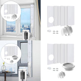 Maxbell Air Conditioner Window Kit Sturdy Replacement for Repair Home Sliding Window without Rain Cover
