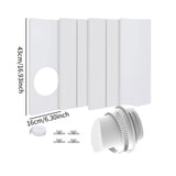 Maxbell Air Conditioner Window Kit Sturdy Replacement for Repair Home Sliding Window without Rain Cover