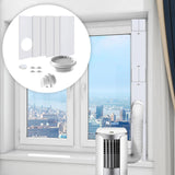 Maxbell Air Conditioner Window Kit Sturdy Replacement for Repair Home Sliding Window with Rain Cover