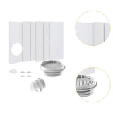 Maxbell Air Conditioner Window Kit Sturdy Replacement for Repair Home Sliding Window with Rain Cover