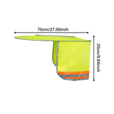 Maxbell Hard Hat Visor Sunproof Hard Hat Neck Shade for Hardhats Gardening Man Woman yellow