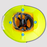 Maxbell Hard Hat Visor Sunproof Hard Hat Neck Shade for Hardhats Gardening Man Woman yellow