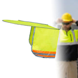 Maxbell Hard Hat Visor Sunproof Hard Hat Neck Shade for Hardhats Gardening Man Woman yellow