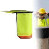Maxbell Hard Hat Visor Sunproof Hard Hat Neck Shade for Hardhats Gardening Man Woman yellow lengthen