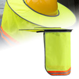 Maxbell Hard Hat Visor Sunproof Hard Hat Neck Shade for Hardhats Gardening Man Woman yellow lengthen