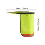 Maxbell Hard Hat Visor Sunproof Hard Hat Neck Shade for Hardhats Gardening Man Woman yellow lengthen