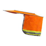Maxbell Hard Hat Visor Sunproof Hard Hat Neck Shade for Hardhats Gardening Man Woman orange