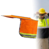 Maxbell Hard Hat Visor Sunproof Hard Hat Neck Shade for Hardhats Gardening Man Woman orange