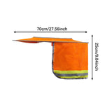 Maxbell Hard Hat Visor Sunproof Hard Hat Neck Shade for Hardhats Gardening Man Woman orange