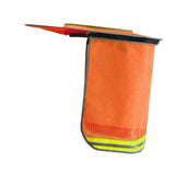Maxbell Hard Hat Visor Sunproof Hard Hat Neck Shade for Hardhats Gardening Man Woman orange lengthen