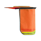 Maxbell Hard Hat Visor Sunproof Hard Hat Neck Shade for Hardhats Gardening Man Woman orange lengthen