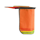 Maxbell Hard Hat Visor Sunproof Hard Hat Neck Shade for Hardhats Gardening Man Woman orange lengthen