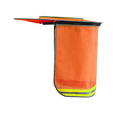 Maxbell Hard Hat Visor Sunproof Hard Hat Neck Shade for Hardhats Gardening Man Woman orange lengthen