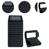 Maxbell 12 Pieces Small Treat Boxes Portable Pastry Box for Valentine Home Cake Shop black