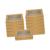 Maxbell 12 Pieces Small Treat Boxes Portable Pastry Box for Valentine Home Cake Shop brown