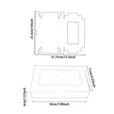 Maxbell 12 Pieces Small Treat Boxes Portable Pastry Box for Valentine Home Cake Shop brown