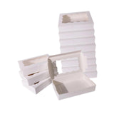 Maxbell 12 Pieces Small Treat Boxes Portable Pastry Box for Valentine Home Cake Shop white