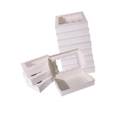 Maxbell 12 Pieces Small Treat Boxes Portable Pastry Box for Valentine Home Cake Shop white