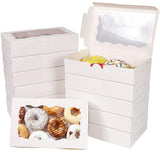 Maxbell 12 Pieces Small Treat Boxes Portable Pastry Box for Valentine Home Cake Shop white
