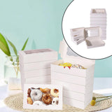 Maxbell 12 Pieces Small Treat Boxes Portable Pastry Box for Valentine Home Cake Shop white