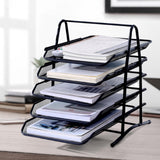 Maxbell Letter Tray Paper Organizer Versatile Paper File Rack for Home Office School