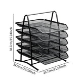 Maxbell Letter Tray Paper Organizer Versatile Paper File Rack for Home Office School