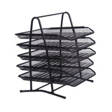 Maxbell Letter Tray Paper Organizer Versatile Paper File Rack for Home Office School