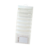 Maxbell Hanging Wall File Organizer Portable with 6 Pockets for A4 Size Paper Letter white