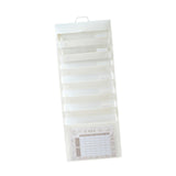 Maxbell Hanging Wall File Organizer Portable with 6 Pockets for A4 Size Paper Letter white