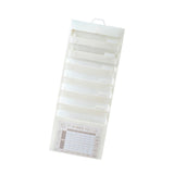 Maxbell Hanging Wall File Organizer Portable with 6 Pockets for A4 Size Paper Letter white
