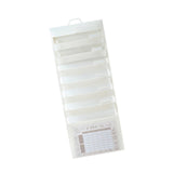 Maxbell Hanging Wall File Organizer Portable with 6 Pockets for A4 Size Paper Letter white