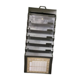 Maxbell Hanging Wall File Organizer Portable with 6 Pockets for A4 Size Paper Letter black