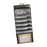 Maxbell Hanging Wall File Organizer Portable with 6 Pockets for A4 Size Paper Letter black