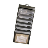 Maxbell Hanging Wall File Organizer Portable with 6 Pockets for A4 Size Paper Letter black