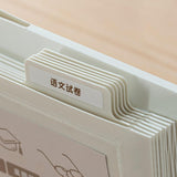 Maxbell Hanging Wall File Organizer Portable with 6 Pockets for A4 Size Paper Letter black