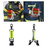 Maxbell Firefighter Glove Strap Outdoor Tool Work Glove Strap Fireman Turnout Gear Single Clip