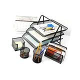 Maxbell Metal File Rack Desktop Storage Document Holder for Office Home Organization